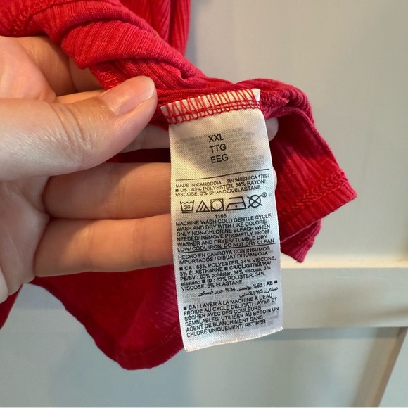 Sleeveless Hot Pink XXL Women's Tank Top - Picture 4 of 6